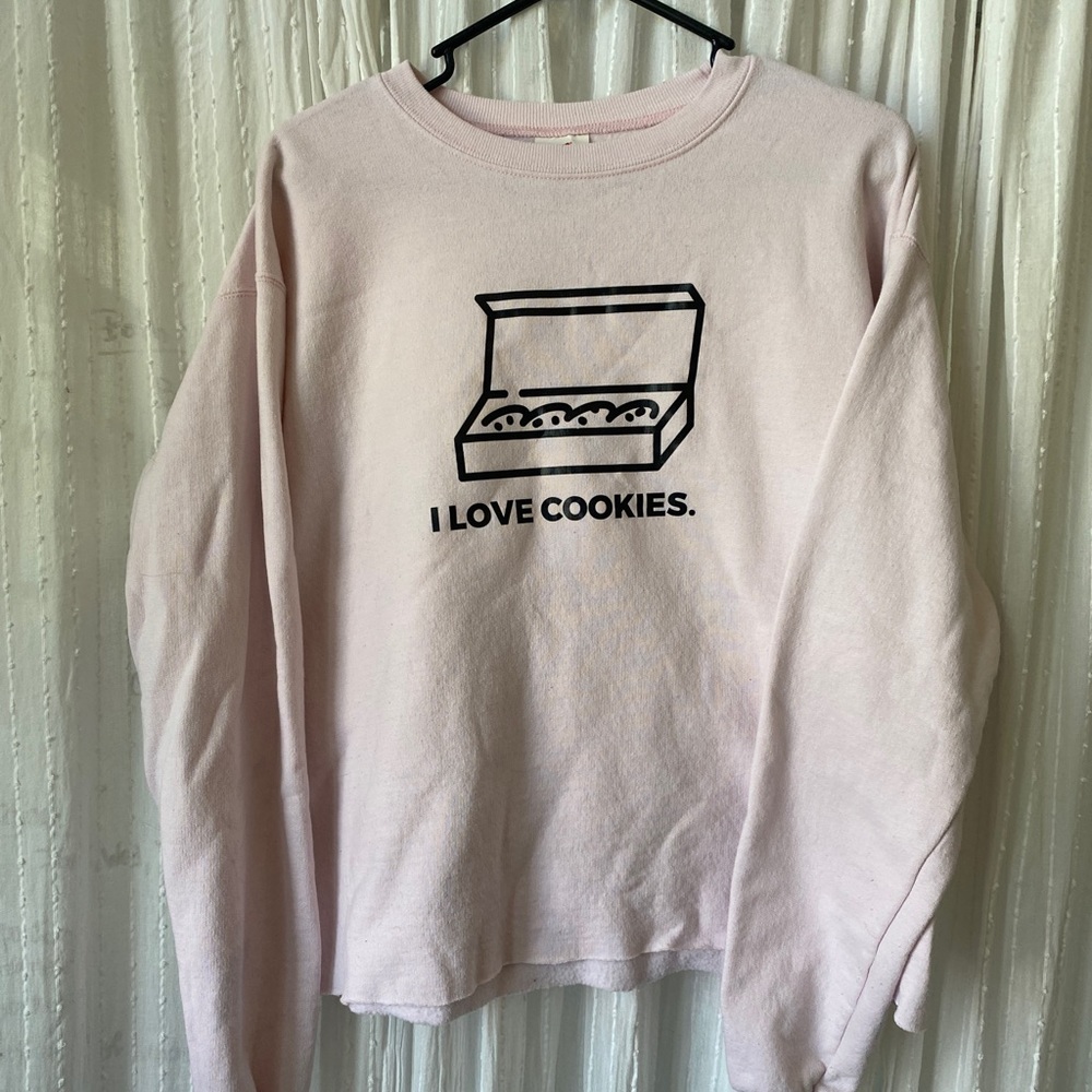 Pink “Crumbl” Cookies sweater crewneck!